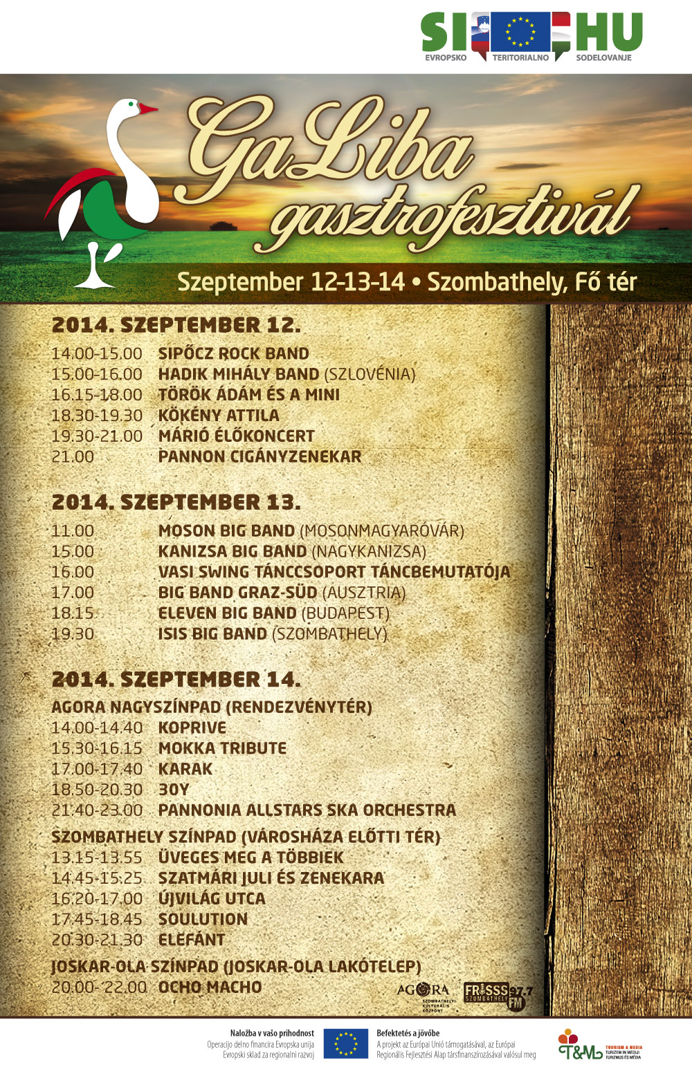 GaLiba Gasztrofesztivál Szombathelyen (2014.09.12-14.)