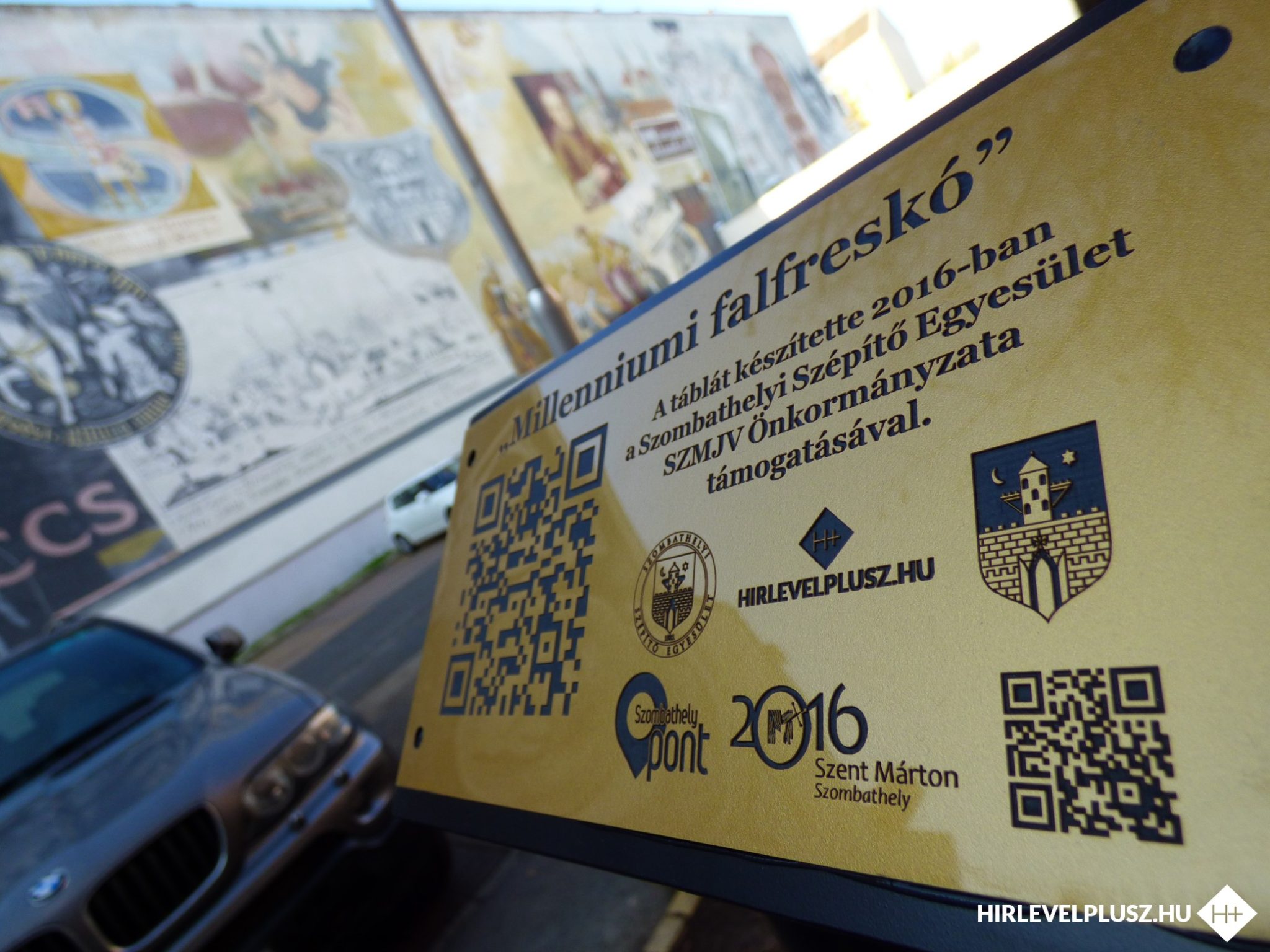 Újabb QR-kódos táblát avatott a Szombathelyi Szépítő Egyesület