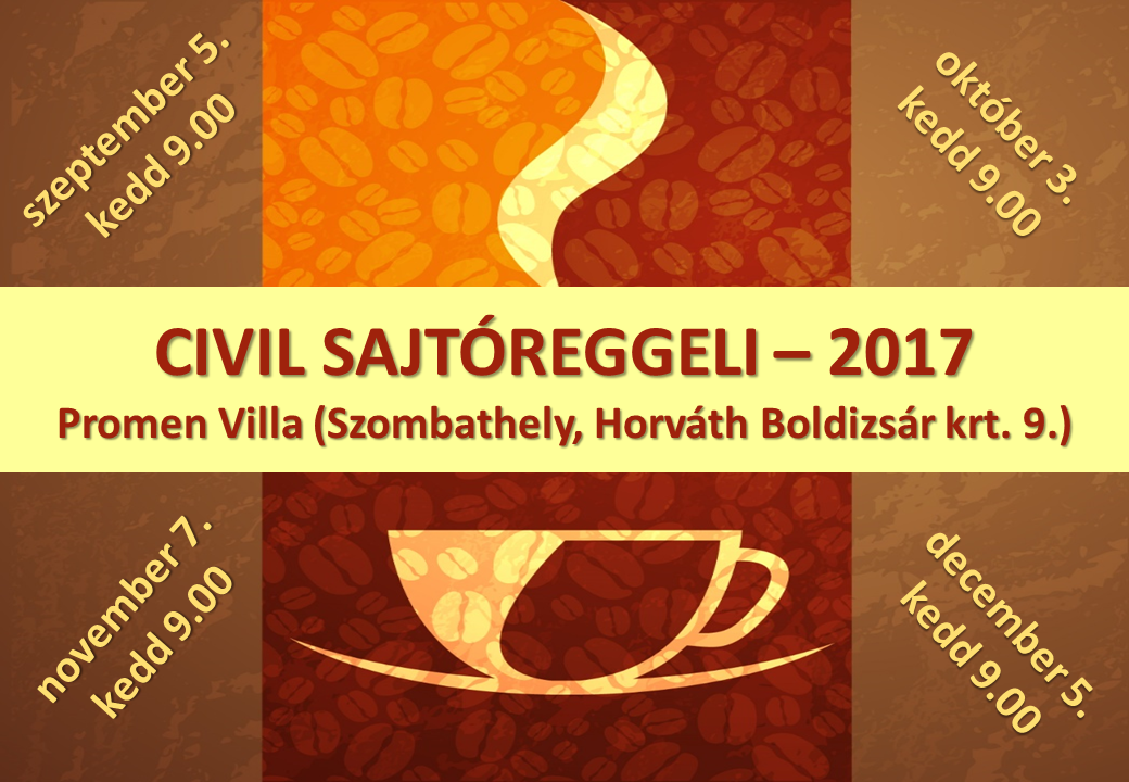 Folytatódnak a sajtóreggelik – folyamatosan várja a jelentkezéseket a Civil Információs Centrum, mutatjuk hogyan lehet jelentkezni!