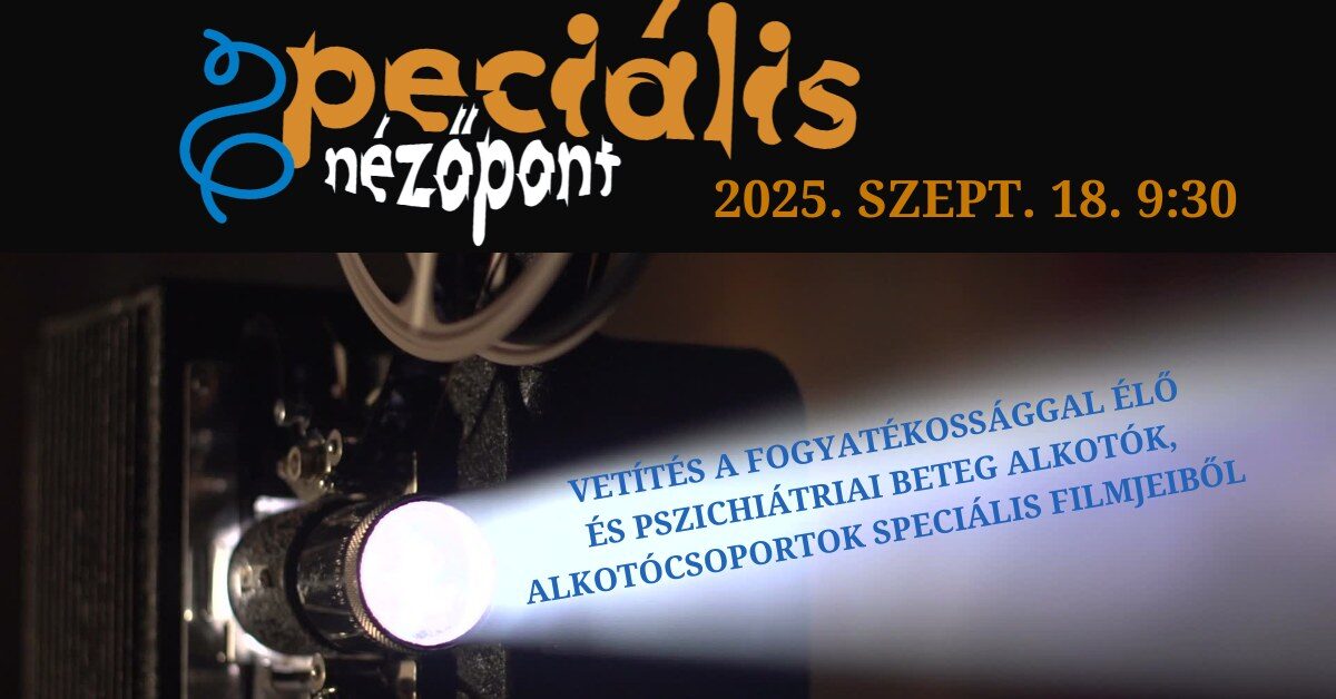 Speciális Nézőpont Szombathelyen: kilencedik alkalommal rendezik meg a különleges rendezvényt